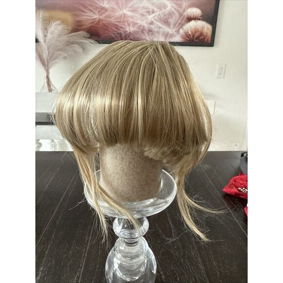 Unbranded Other - Neat Bangs Clip in on Fringe Hair Extensions Thick Thin As Human Front Hairpiece
